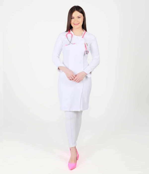 Trendy Apron for Women's with Pearl Buttons