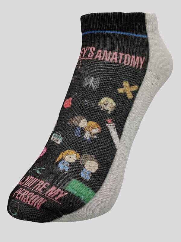 Socks for Doctors | Ankle Length Socks | Printed | Black
