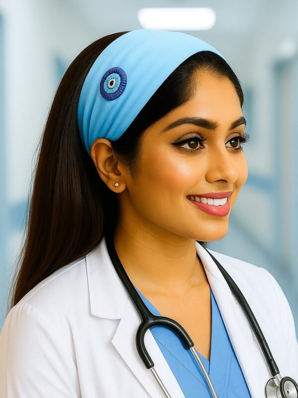 Evil Eye Savior Headband for Doctors | Blue