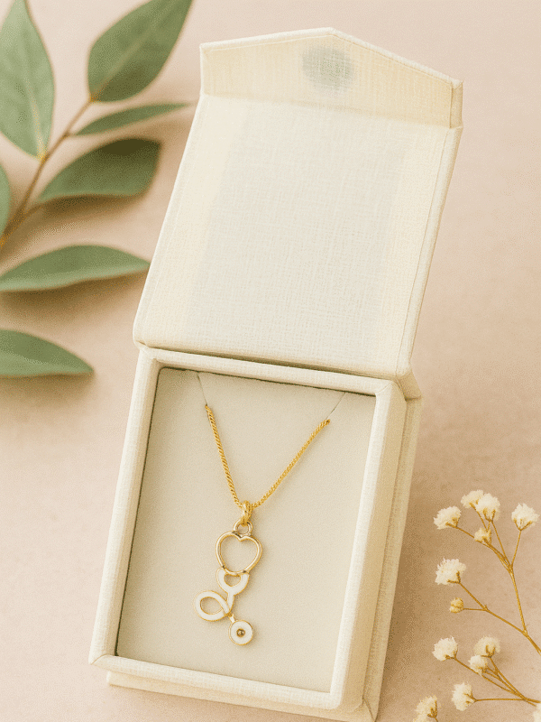 stethoscope shaped pendant for doctors