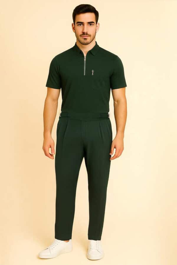 green scrub suit