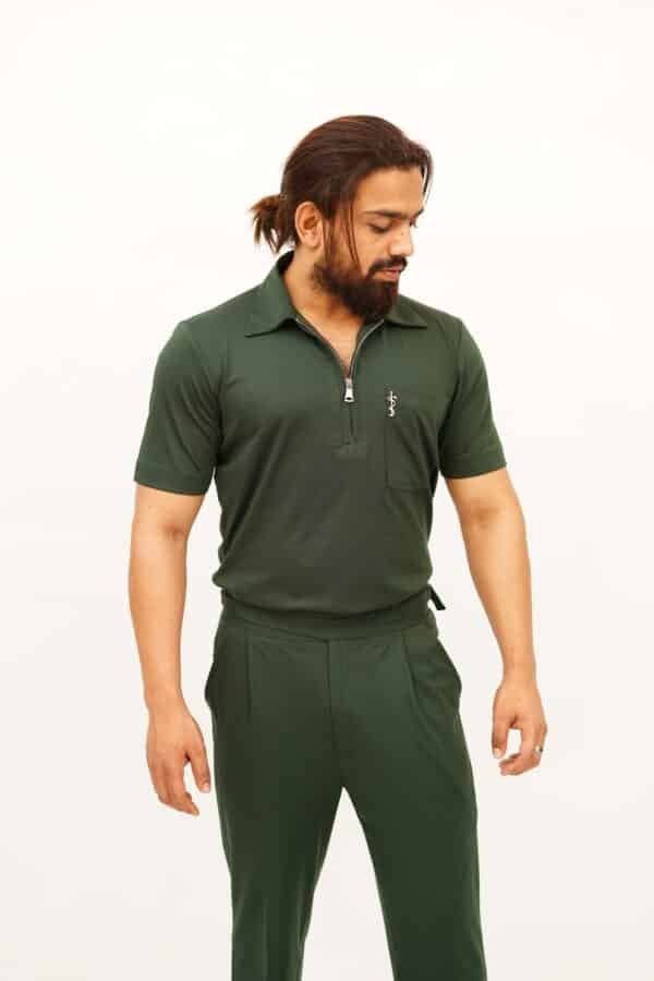 olive green scrub