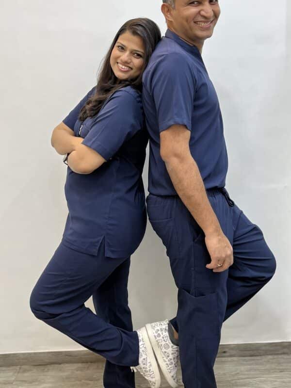 navy blue scrub combo