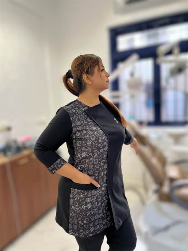 BLACK SCRUB SUIT
