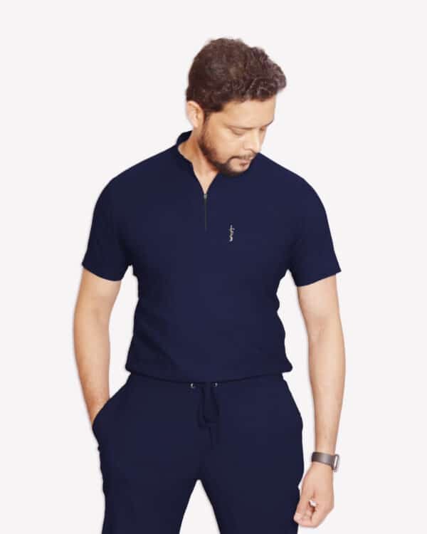 navy blue men scrub